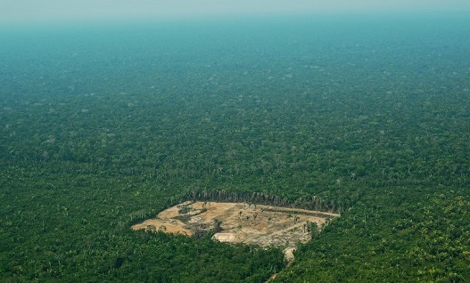 (FILES) In this file photo taken on September 22, 2017 Aerial view of deforestation in the Western Amazon region of Brazil. - Brazilian far-right presidential candidate Jair Bolsonaros declarations on the environment are a source of deep concern among activists who fear that the Amazonia, the "lung of the planet," will be sacrificed for the interests of agribusiness. (Photo by CARL DE SOUZA / AFP)