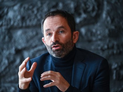 Former Socialist minister Benoît Hamon spoke to Jacobin about the state of French democracy. (PHILIPPE DESMAZES/AFP via Getty Images)