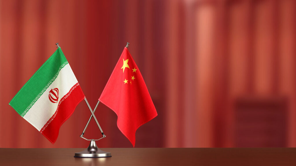 china iran flags