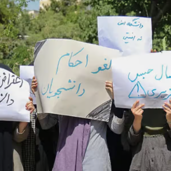 اعتراض‌های دانشجویی در ایران. 
عکس از آرشیو.