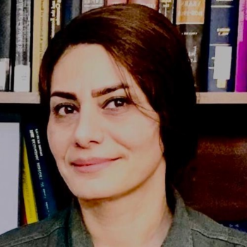 عکس آرشیوی.
شیوا عاملی راد، نمایندهٔ بین‌المللی شورای هماهنگی تشکل‌های صنفی فرهنگیان ایران.
