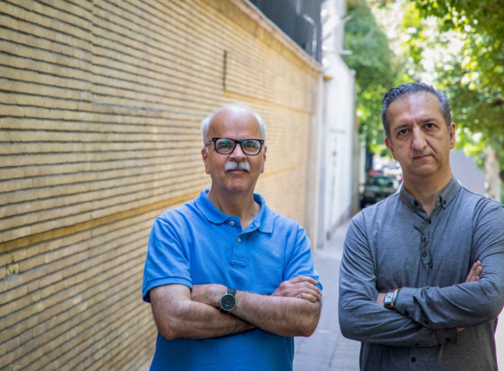 محمد مالجو (سمت راست) و سعید مدنی.