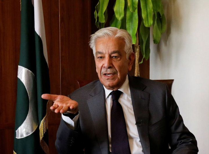 خواجه محمد آصف، وزیر دفاع پاکستان.